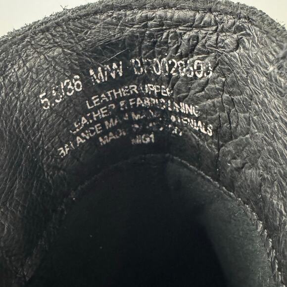 BORN MOROCCO LEATHER ANKLE BOOTIES IN BLACK DISTRESSED NWOB WOMEN'S SIZE 5.5 - Picture 8 of 14